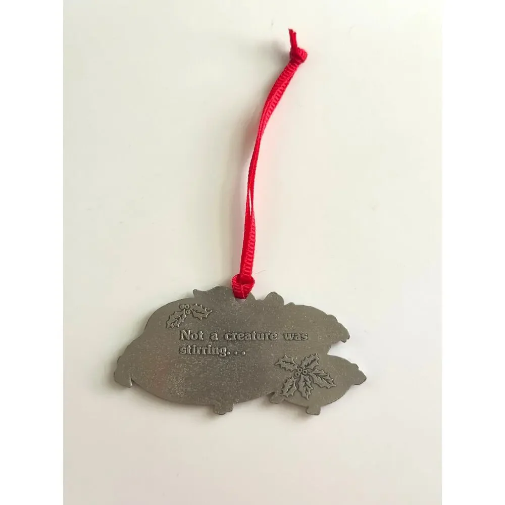 Madison Ave Night Before Christmas NotA Creature Was Stirring Cat Mouse Ornament